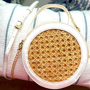 Round Cane Purse